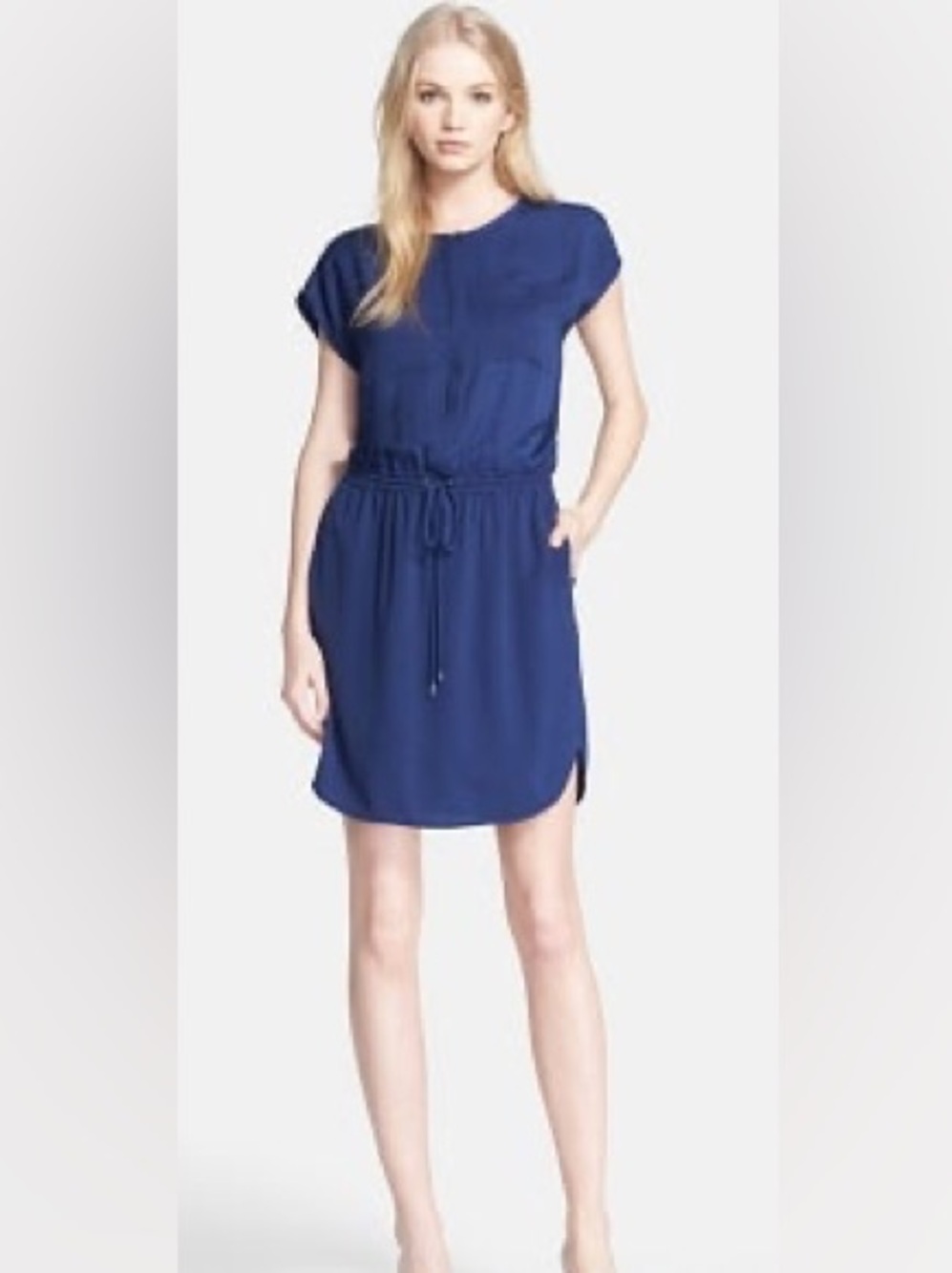 Vince Blue Silk Dress